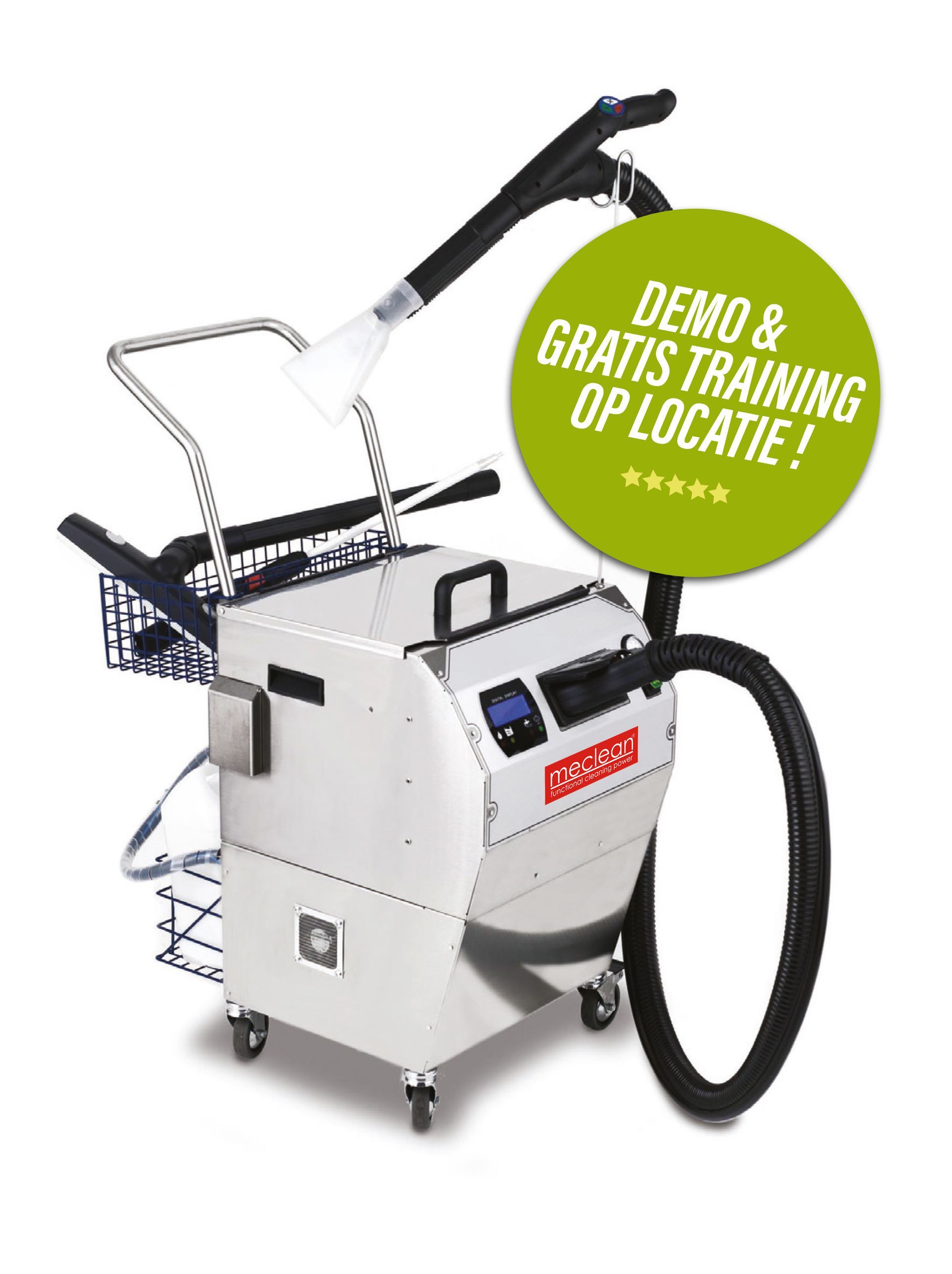 Meclean professionele stoomreiniger SteamPower VAC voor het verwijderen van bedwantsen
