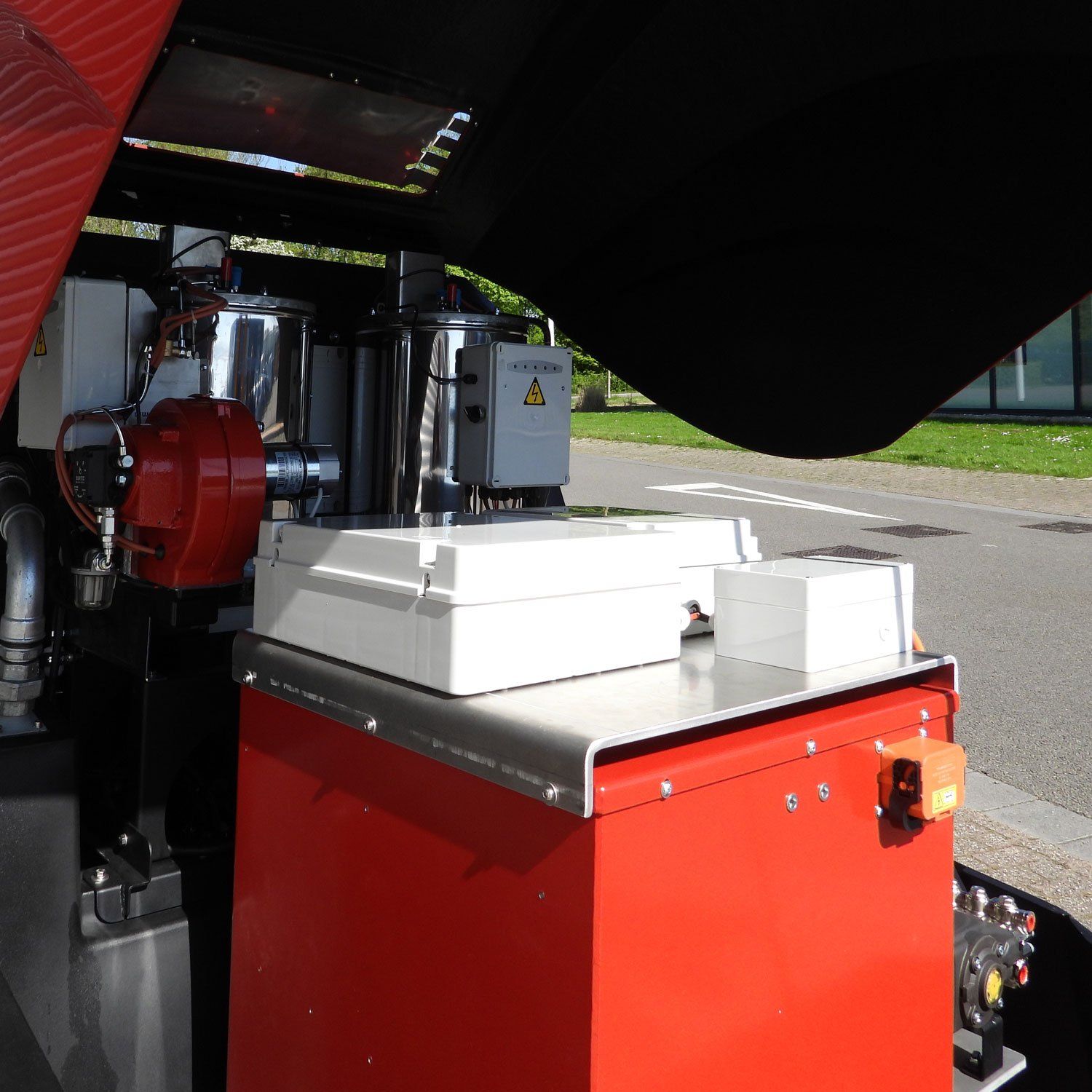 Meclean electric high-pressure trailer Trailerjet TJLE 200/21 detail battery powered drive