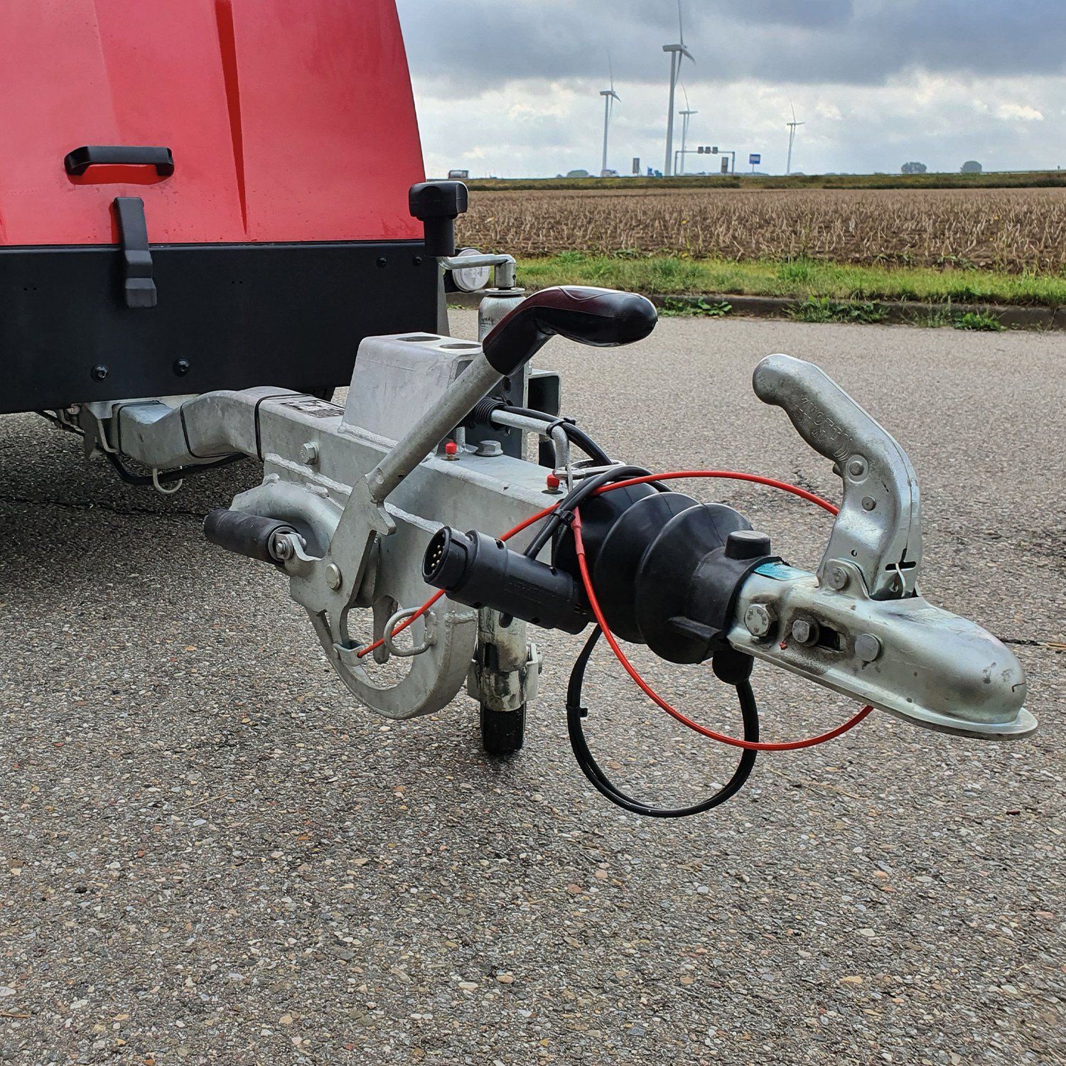 Meclean hogedruktrailer Trailerjet TJL 200/30 dieselmotor aandrijving vooraanzicht zelfremmende uitvoering