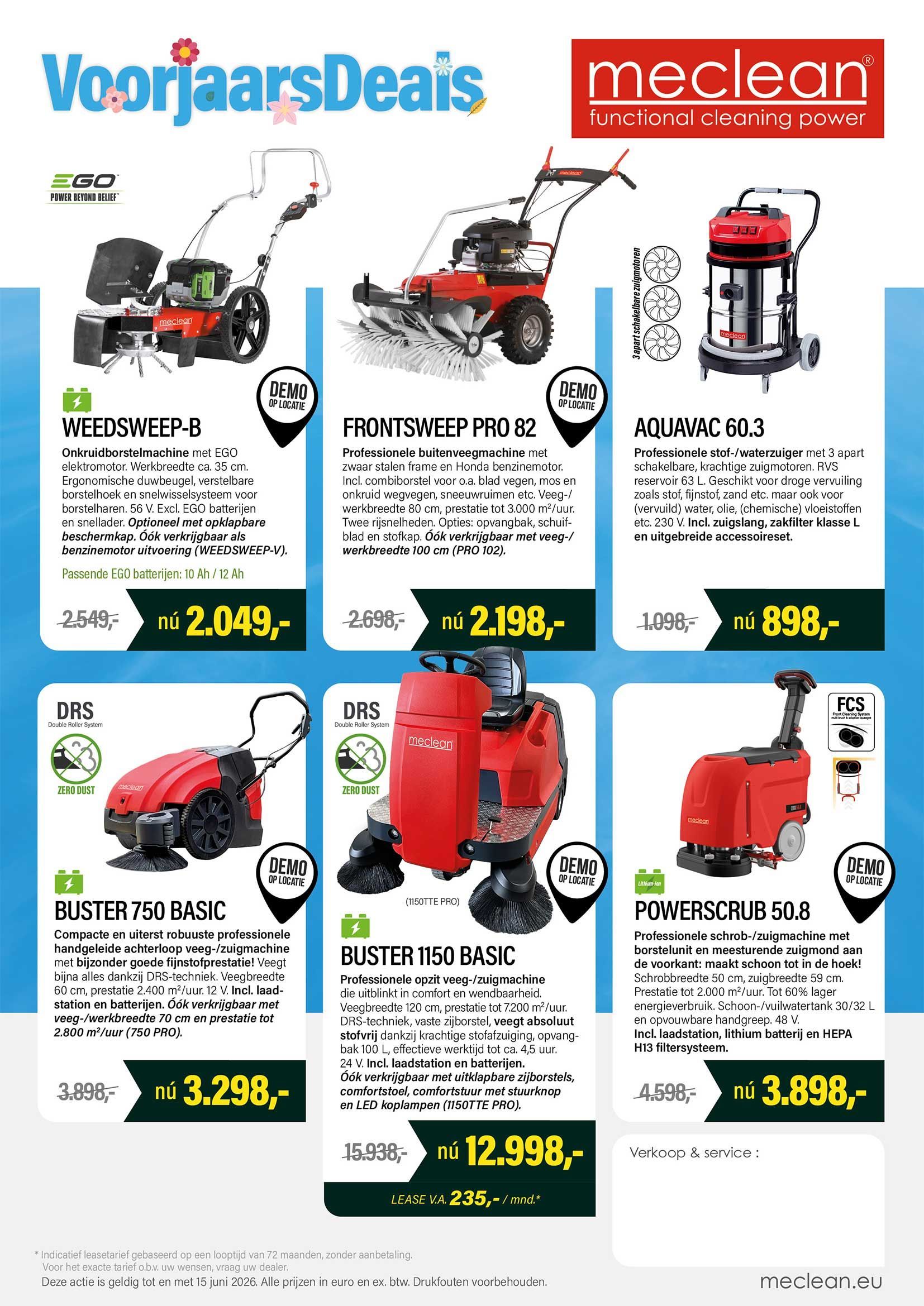 Meclean VoorjaarsDeals 2026  A4 flyer NL pagina 2