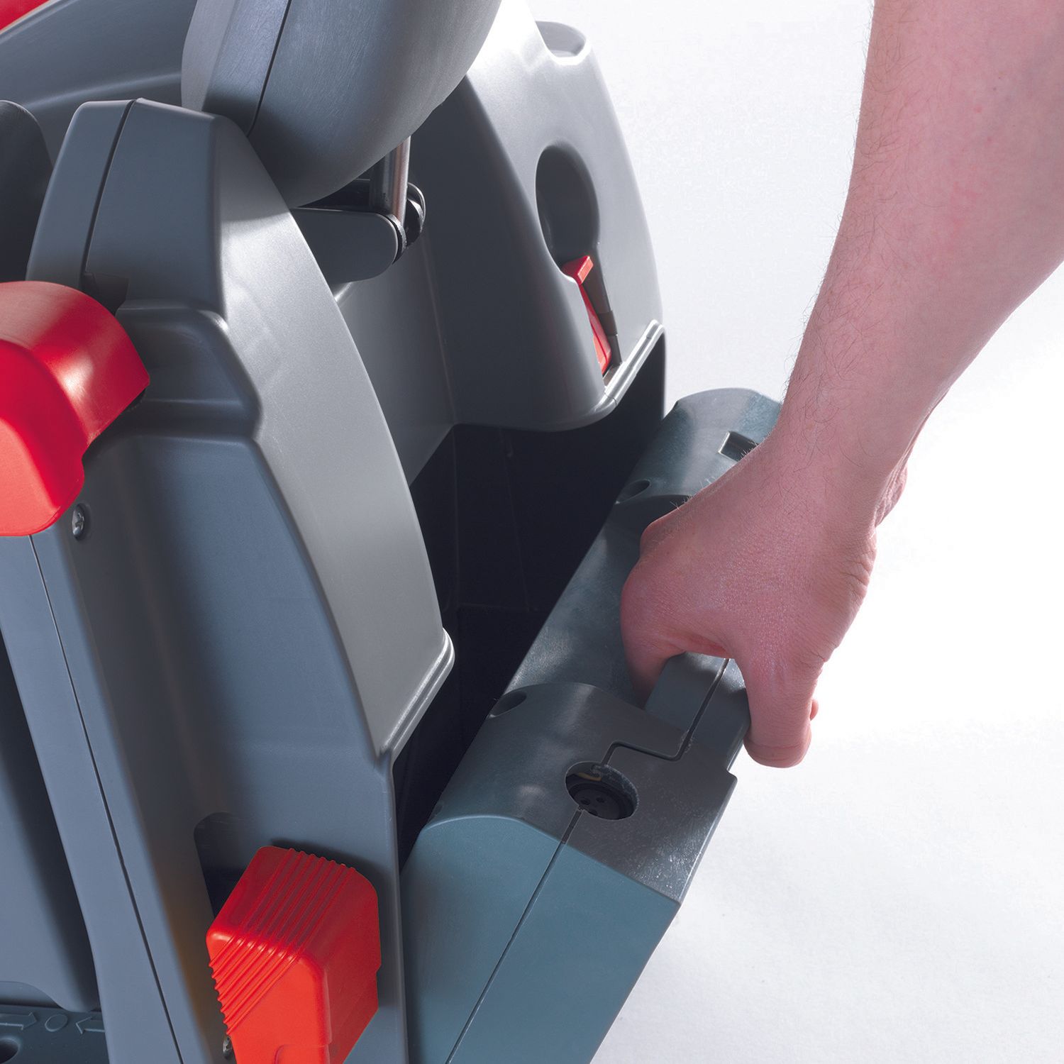 Meclean schrobmachine batterij aandrijving ROTOSCRUB bediening