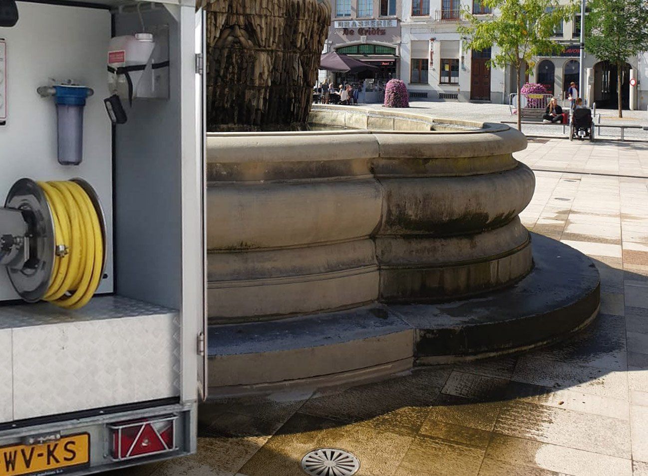 Meclean elektrische hogedruktrailer HDTE 250/15 Monumentale objecten reiniging