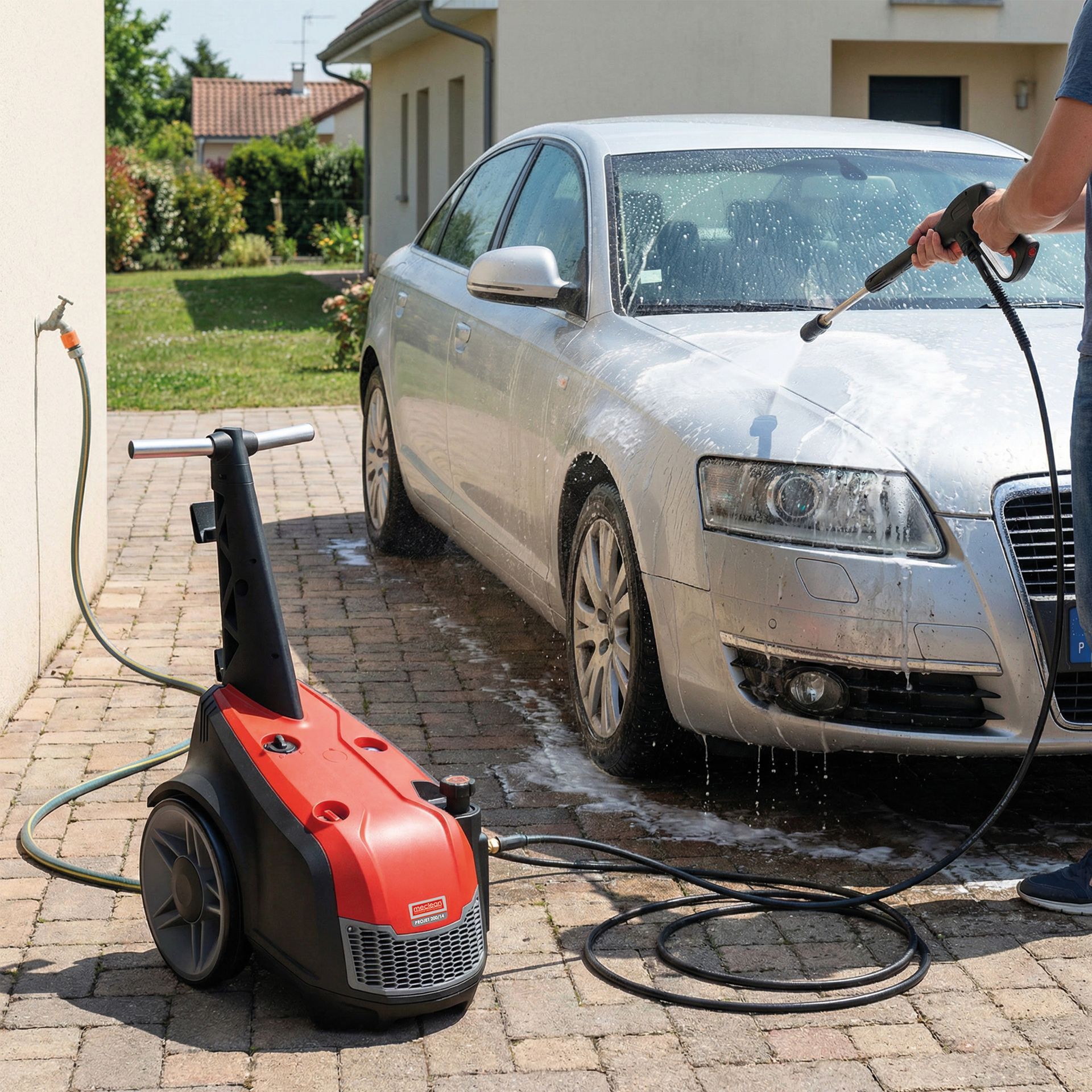 Meclean professional cold water high-pressure washer PROJET pressure washing car