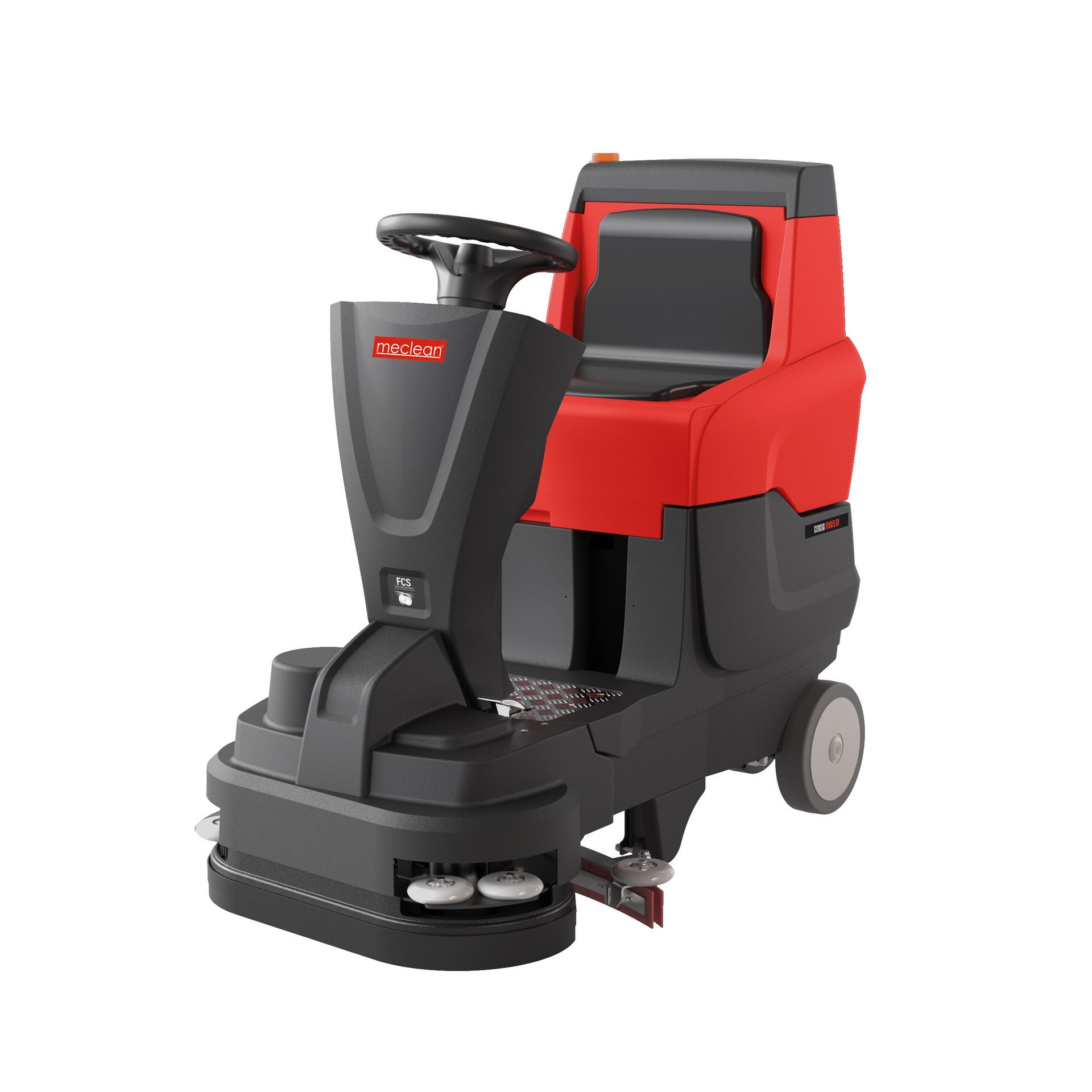 Meclean professional industrial ride-on scrubber-dryer battery powered drive POWERSCRUB R65D Meclean professional industrial ride-on scrubber-dryer battery powered drive POWERSCRUB R65D