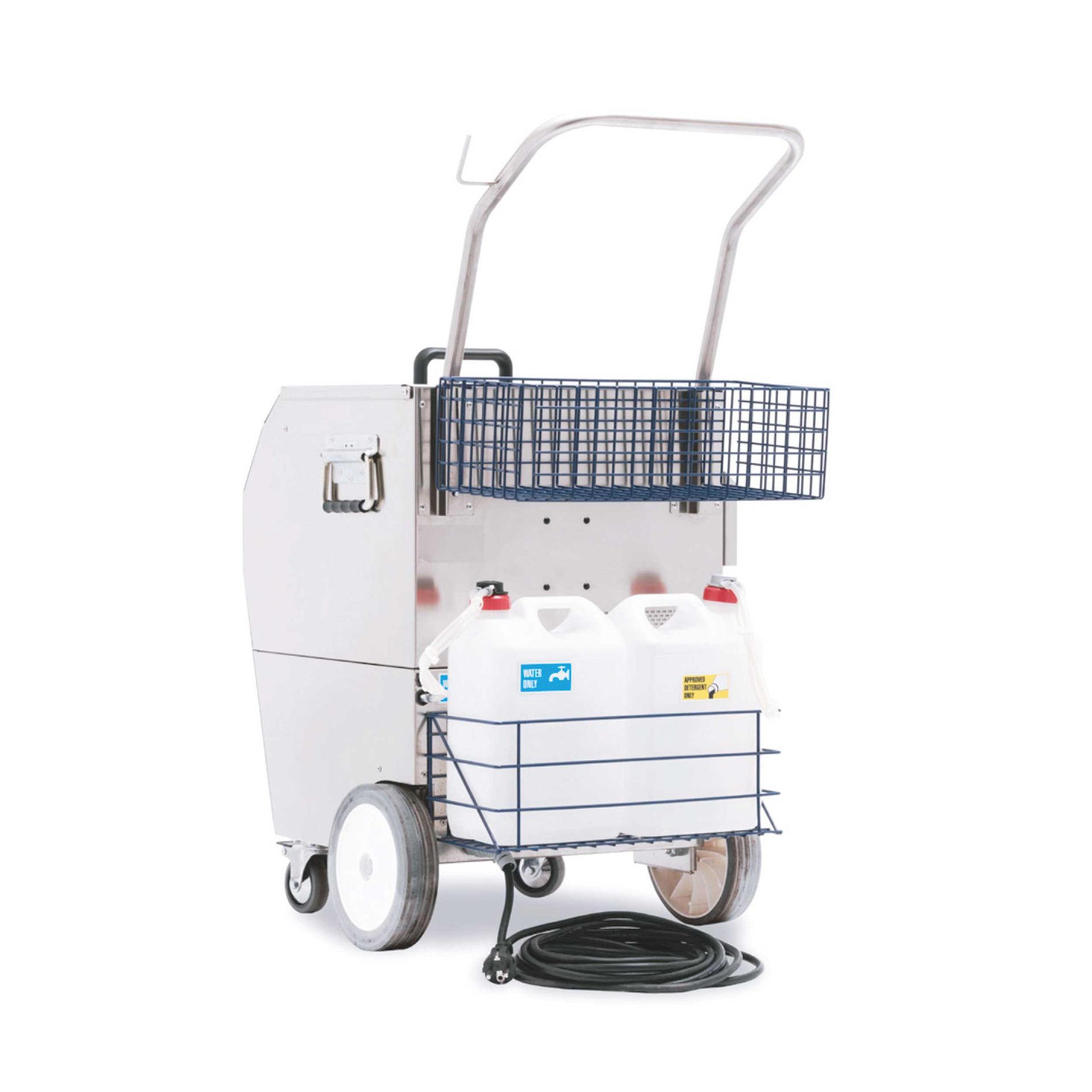Meclean professionele stoomreiniger Steampower Vac achterzijde