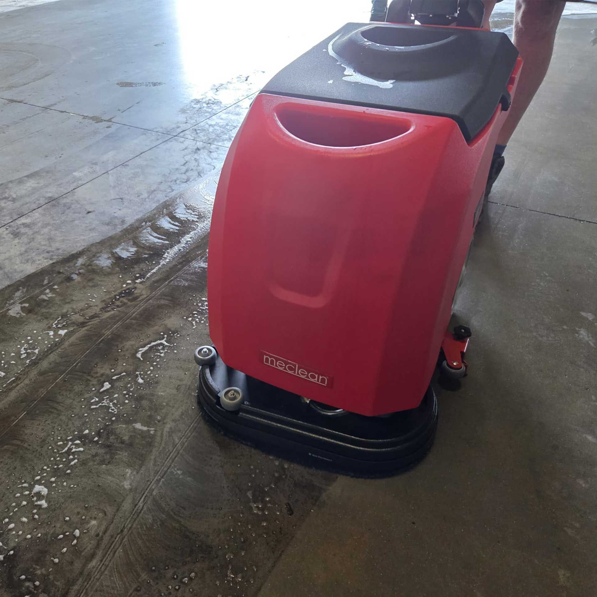 Meclean walk-behind scrubber-dryer POWERSCRUB 50.8 scrubbing floor