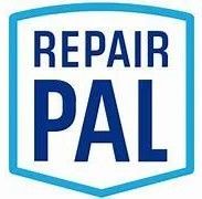Repair Pal logo in blue text inside a light blue shield outline.