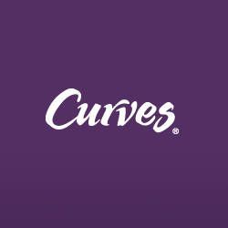 The curves logo is white on a purple background.