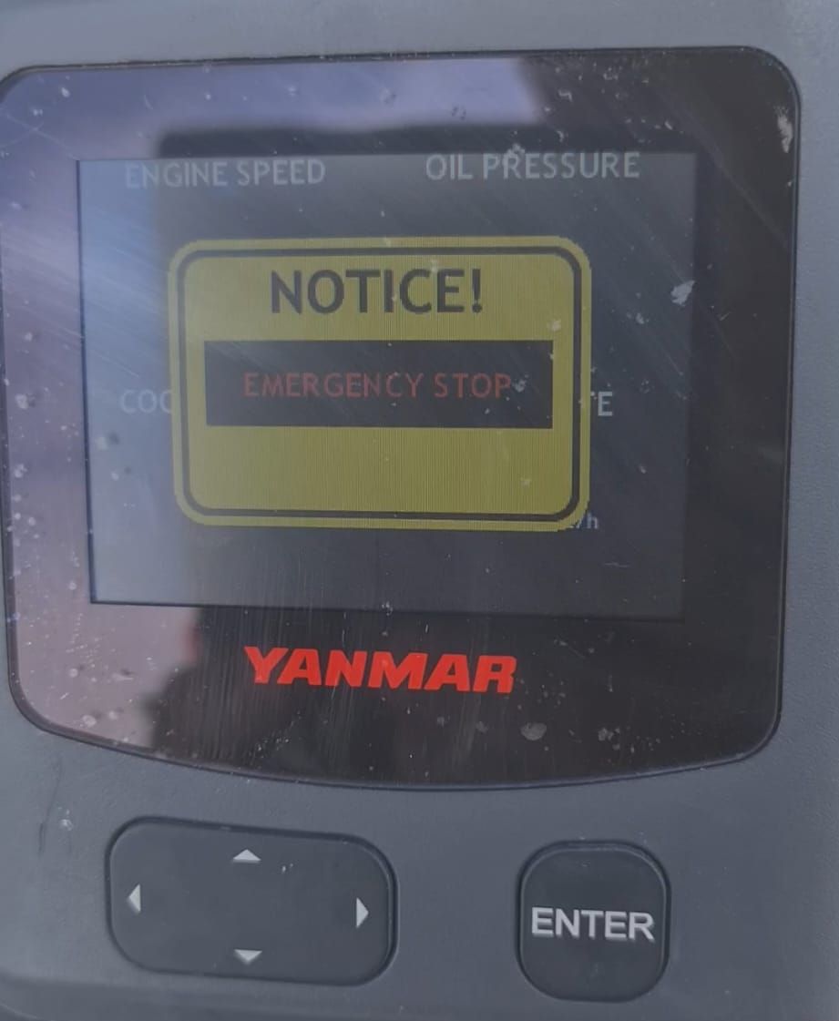 yanmar engine kill cord installation