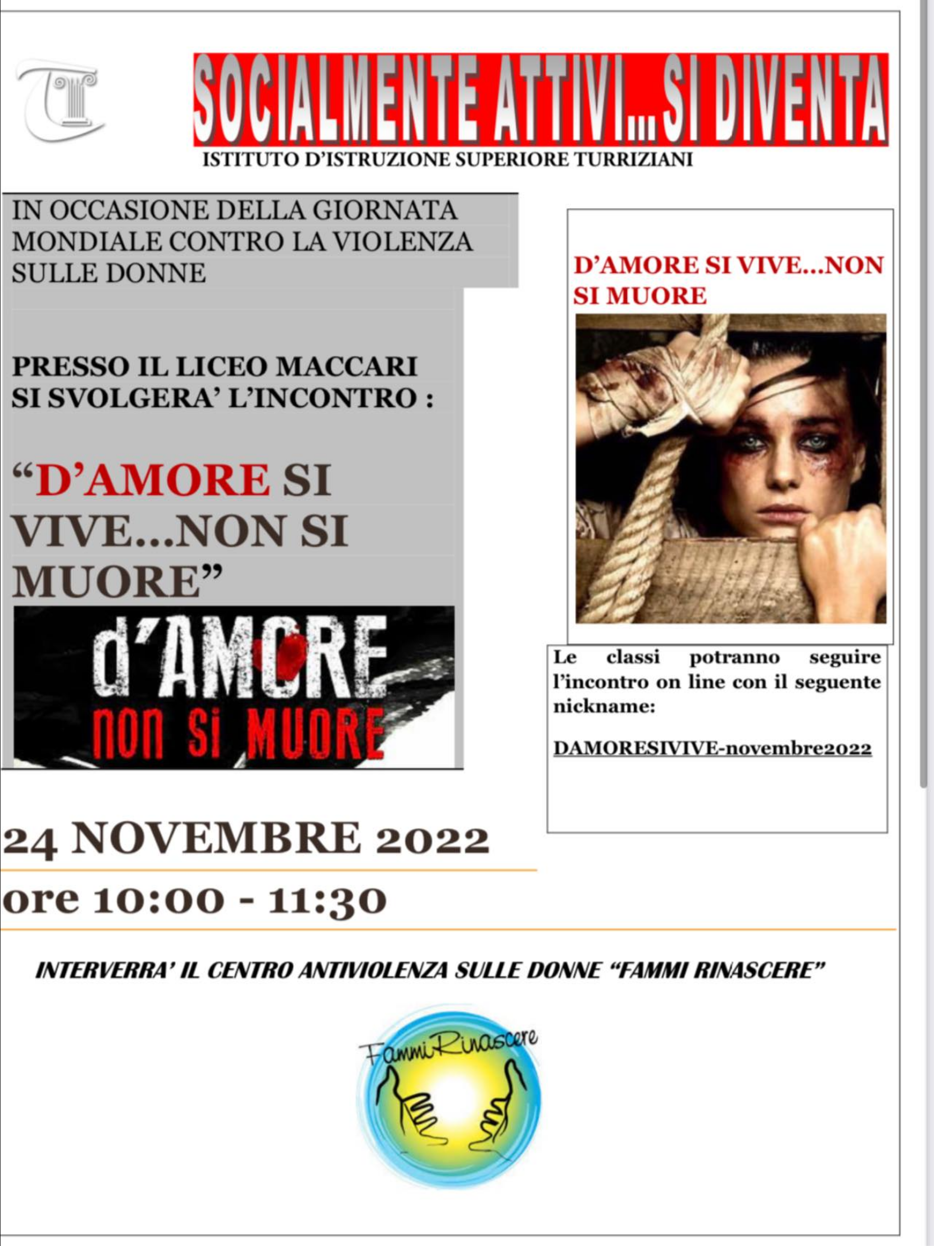 locandina evento 24 novembre 2022