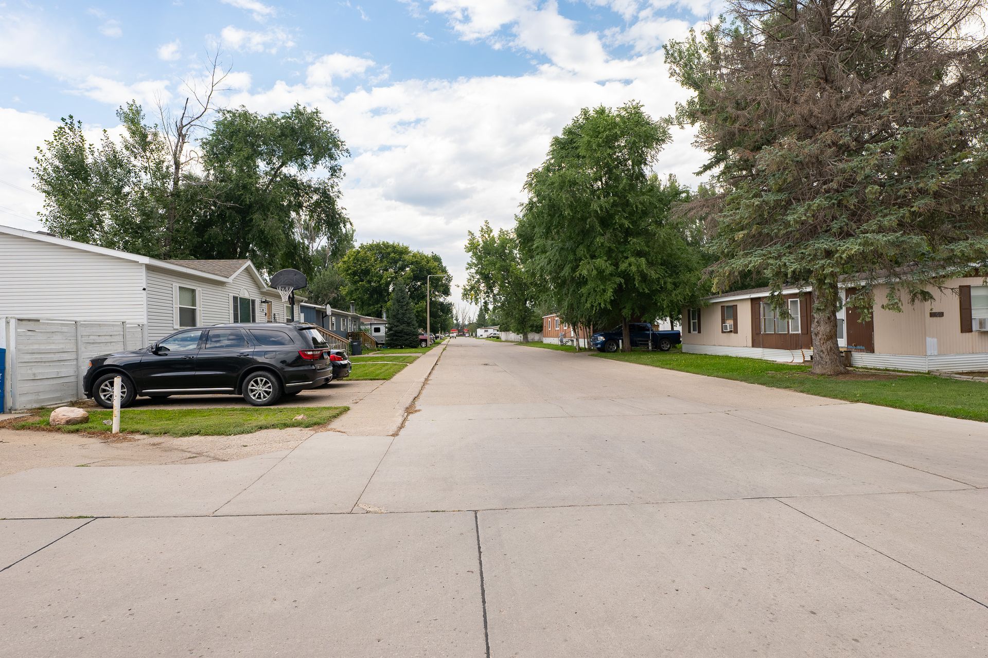 image of skyway park village mobile home park located in Bismarck North Dakota