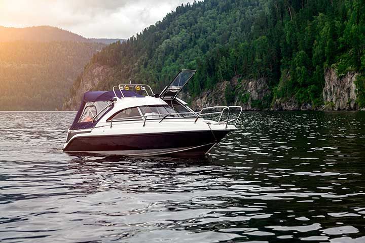 A small pleasure boat