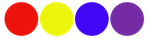 Four colored circles