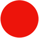 Large, solid red circle.