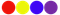 Four colored circles