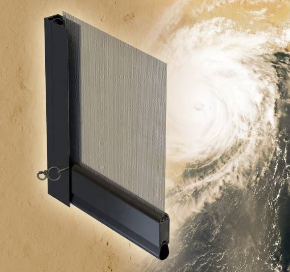 SunPro Severe Weather Screens on a home to help protect against the landfall effects of hurricanes