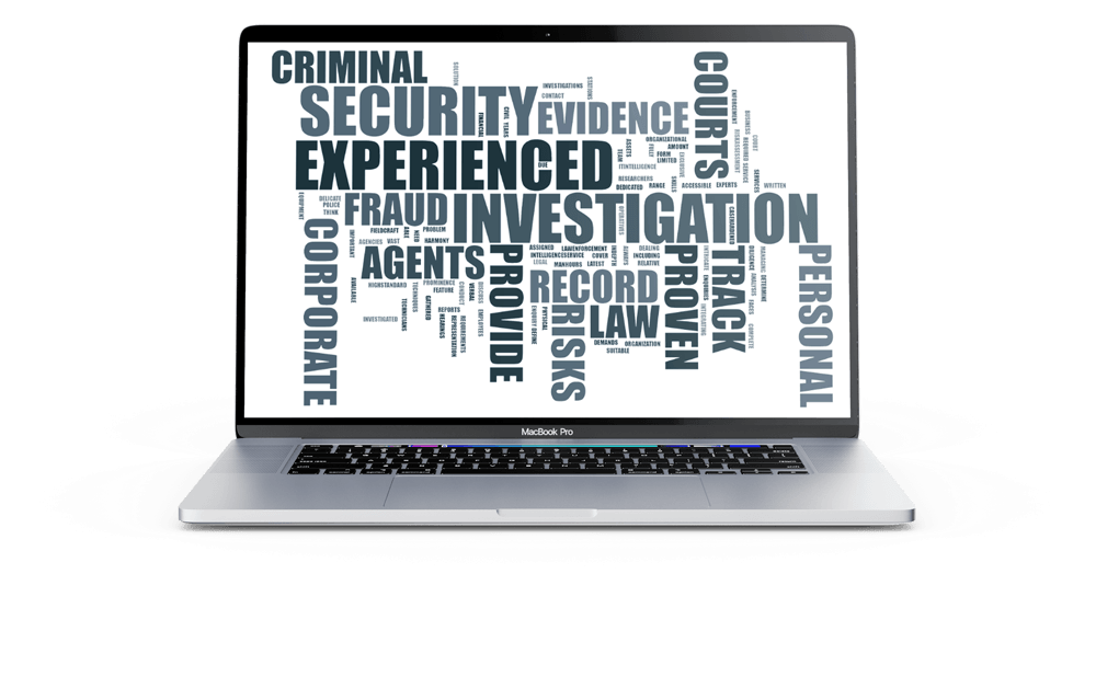 macbbok pro with word cloud