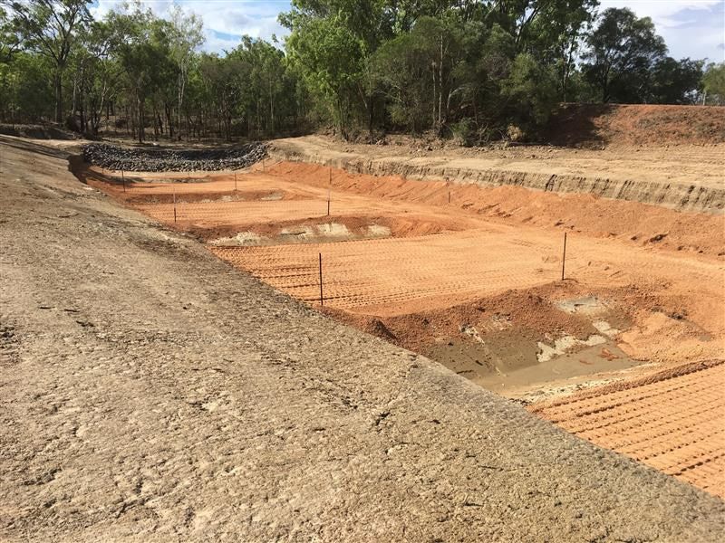 Excavated Earthworks: Several Rectangular Sections — Macca's Dynamic Earthworks in Tolga, QLD