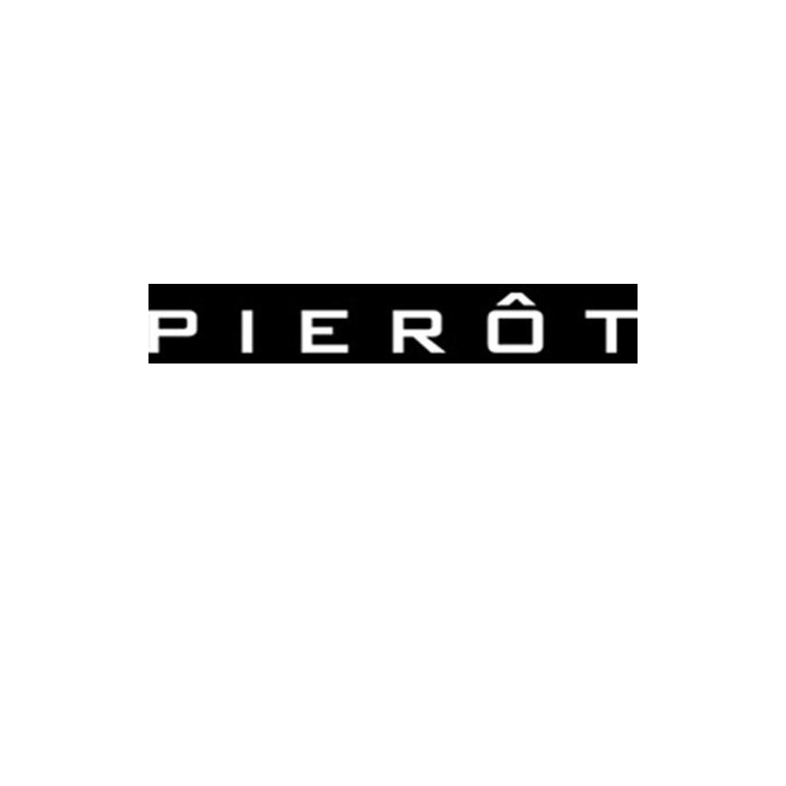 Zwart-wit PIEROT-logo op een witte achtergrond