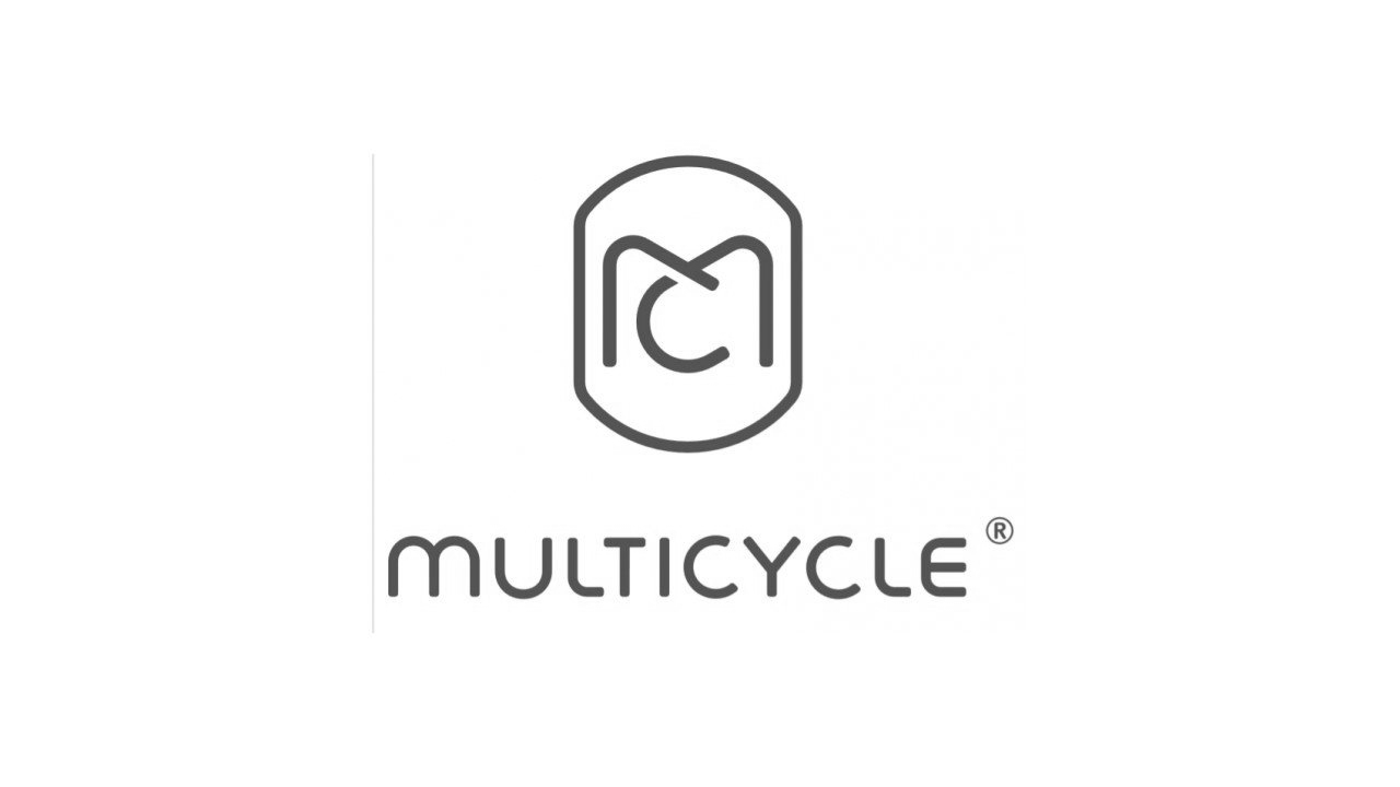Het MULTICYCLE-logo met een gestileerd