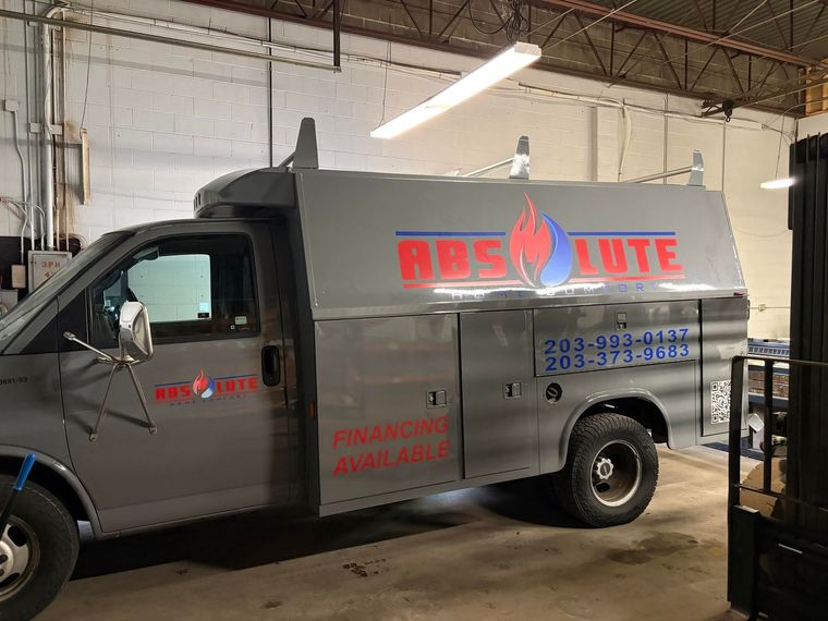 Gray rescue van with red 