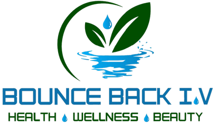 The logo for bounce back iv health wellness beauty