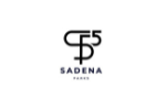SADENA logo in black on a white background with a stylized monogram above the wordmark