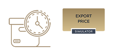 Caixa com relogio escrito preco exportacao