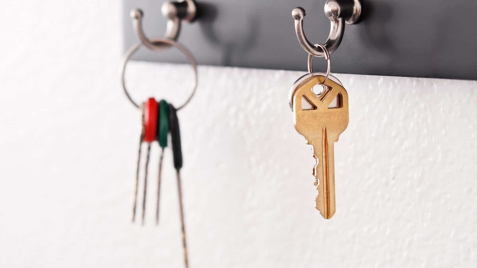 Couple of Keys Hanging on a Hook on a Wall — KeyBay in Mittagong, NSW