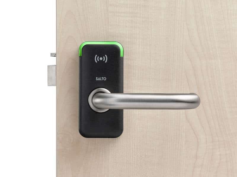 Door Handle With a Wireless Keypad Attached to It — KeyBay in Mittagong, NSW