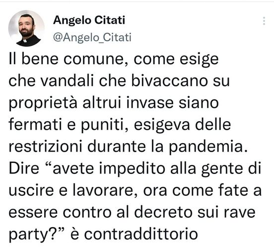 Chi Sono Quelli che Protestano contro il Blocco dei Rave. Massimo Viglione. Angelo+Citati