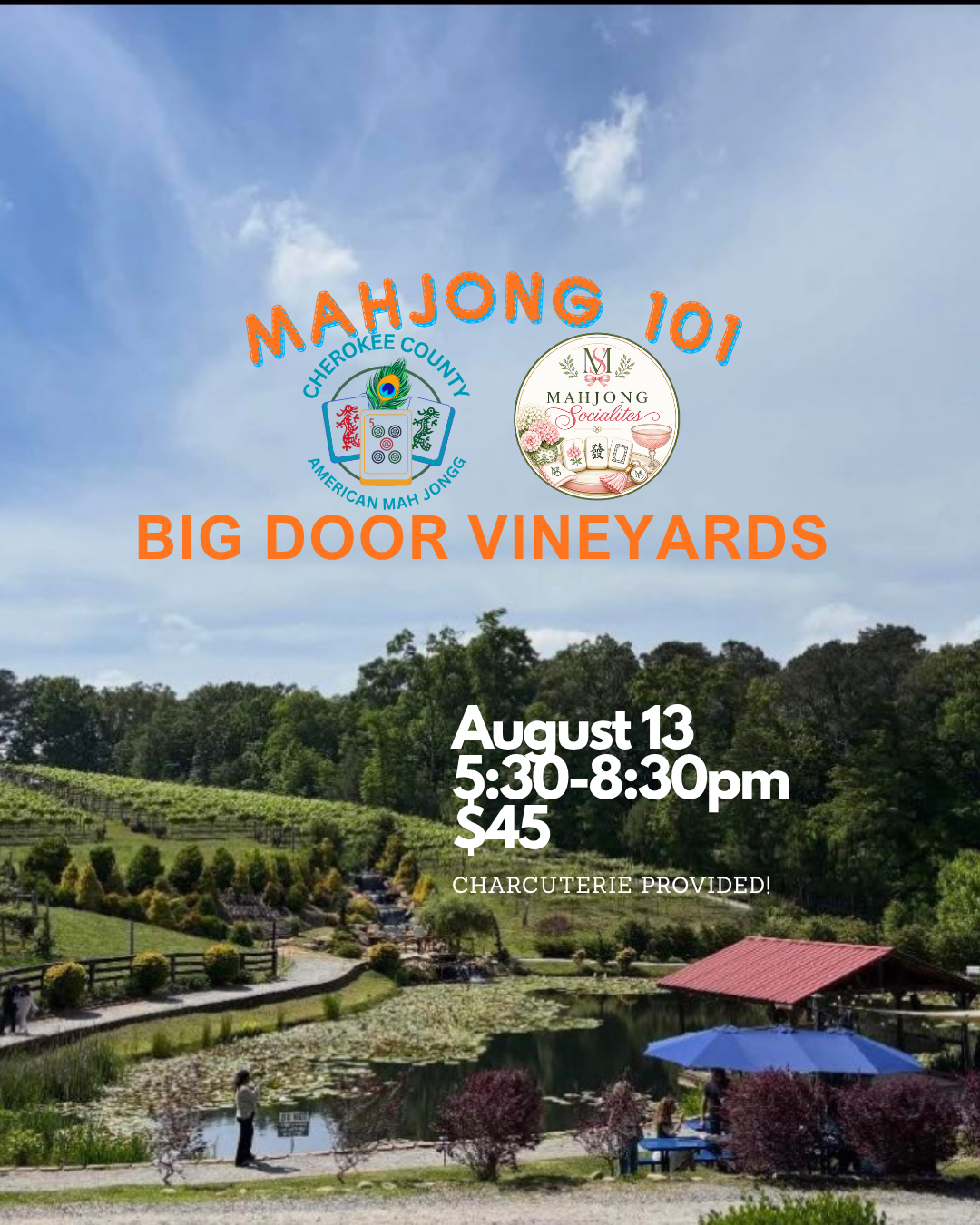 8/13 |Step 1 - Mahjong 101 | Big Door Vineyards