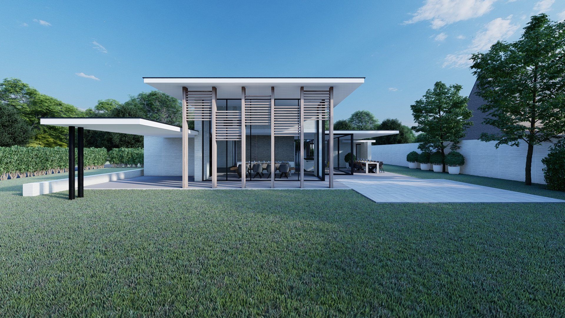Ontwerp, Duurzame woning, De architecten van Nu, moderne woning, Huizenhoog, houtbouw, CLT, HSB, Spanje