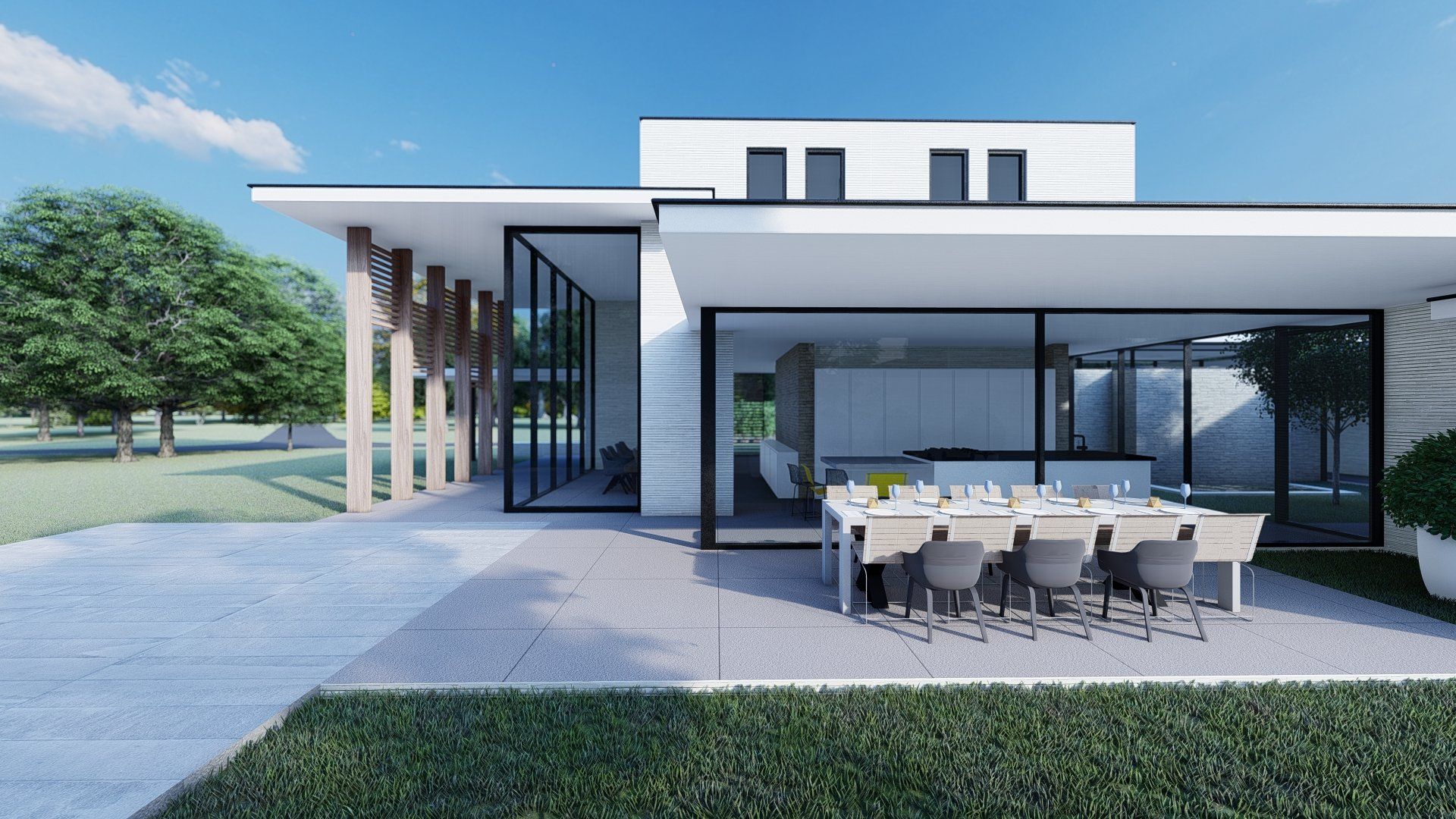 Ontwerp, Duurzame woning, De architecten van Nu, moderne woning, Huizenhoog, houtbouw, CLT, HSB, Spanje