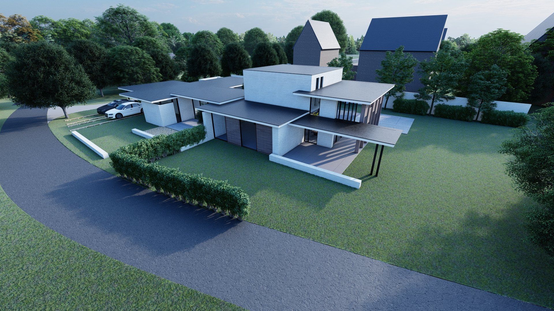 Ontwerp, Duurzame woning, De architecten van Nu, moderne woning, Huizenhoog, houtbouw, CLT, HSB, Spanje