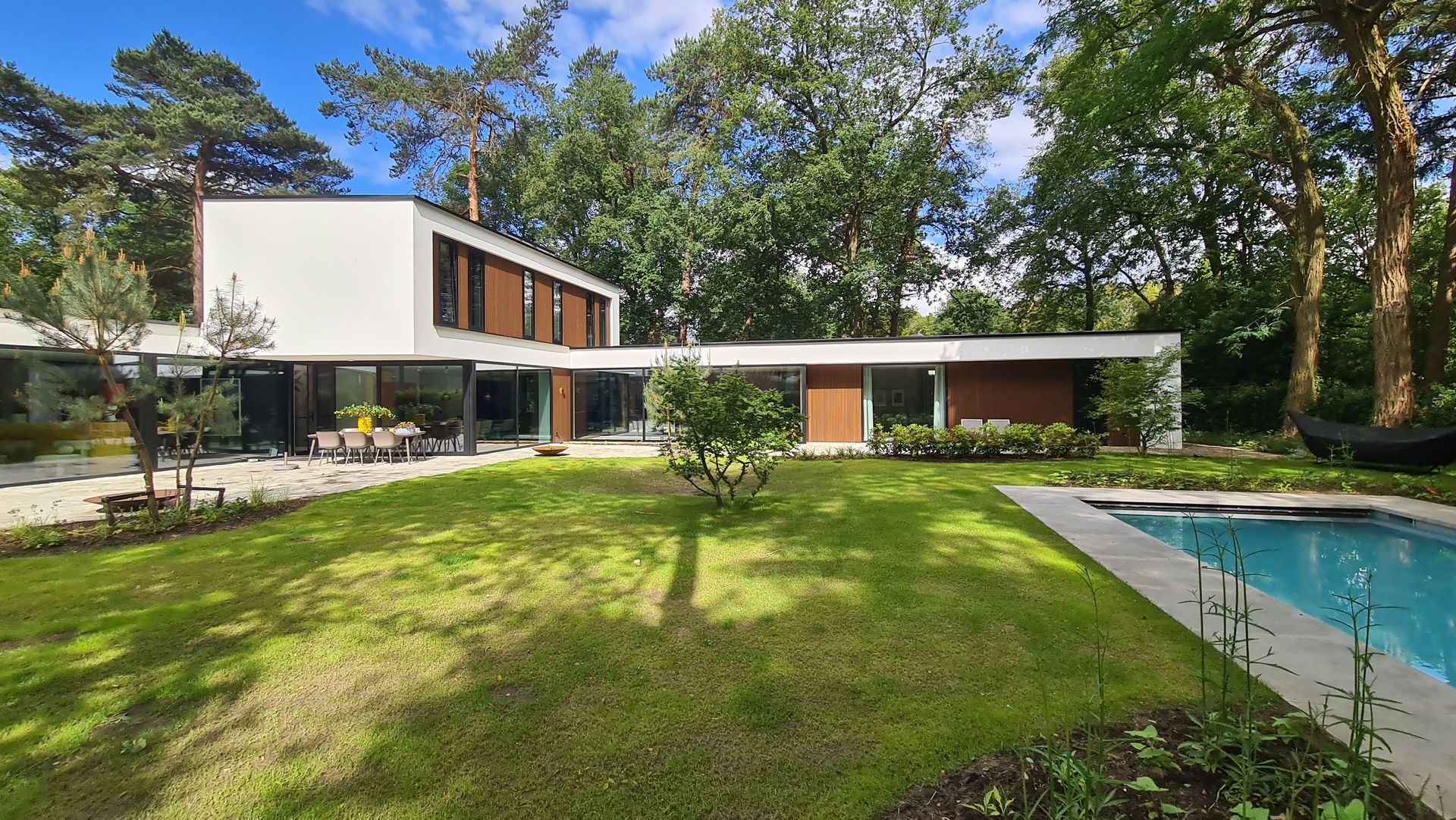 Ontwerp,duurzaam, moderne villa, Vught, De architecten van Nu, Huizenhoog, houtbouw, HSB, CLT