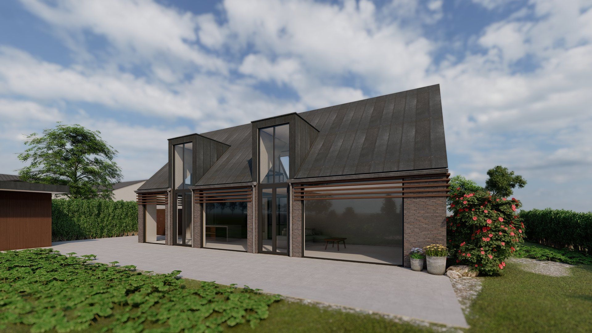 Ontwerp, Duurzame woning, De architecten van Nu, schuurwoning, Huizenhoog, houtbouw, CLT, HSB, Bakel