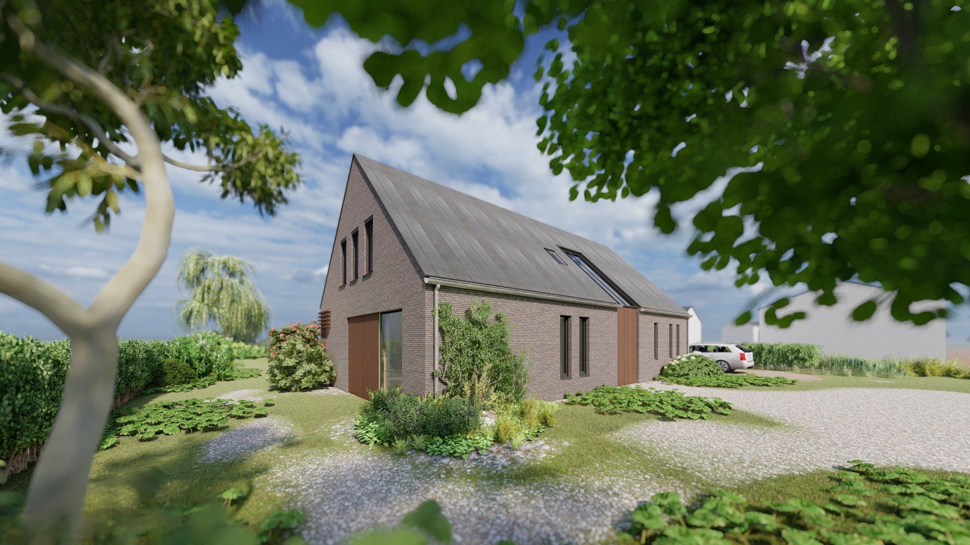 Ontwerp, Duurzame woning, De architecten van Nu, schuurwoning, Huizenhoog, houtbouw, CLT, HSB, Bakel