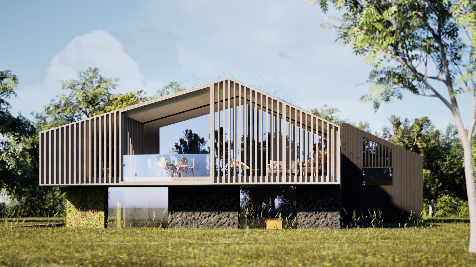 Ontwerp, Duurzame woning, De architecten van Nu, schuurwoning, Huizenhoog, houtbouw, CLT, HSB, Heerlen