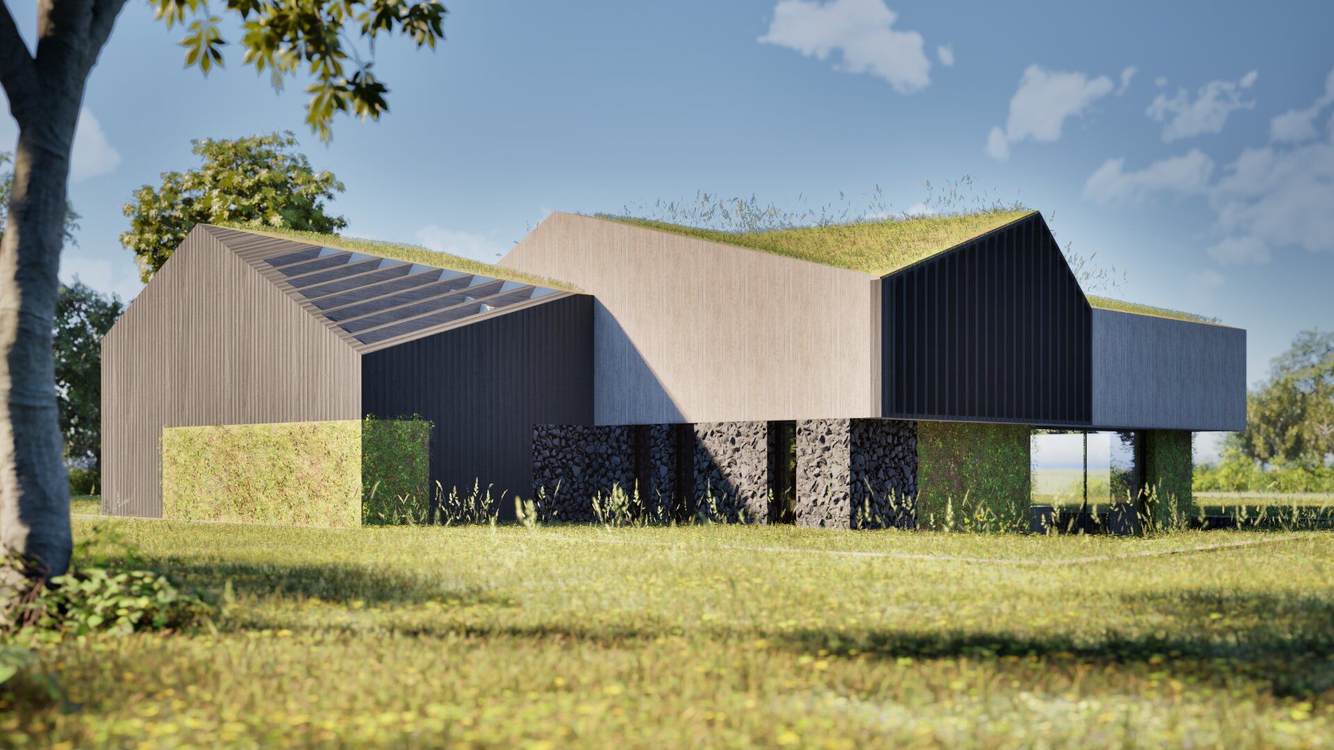Ontwerp, Duurzame woning, De architecten van Nu, schuurwoning, Huizenhoog, houtbouw, CLT, HSB, Heerlen