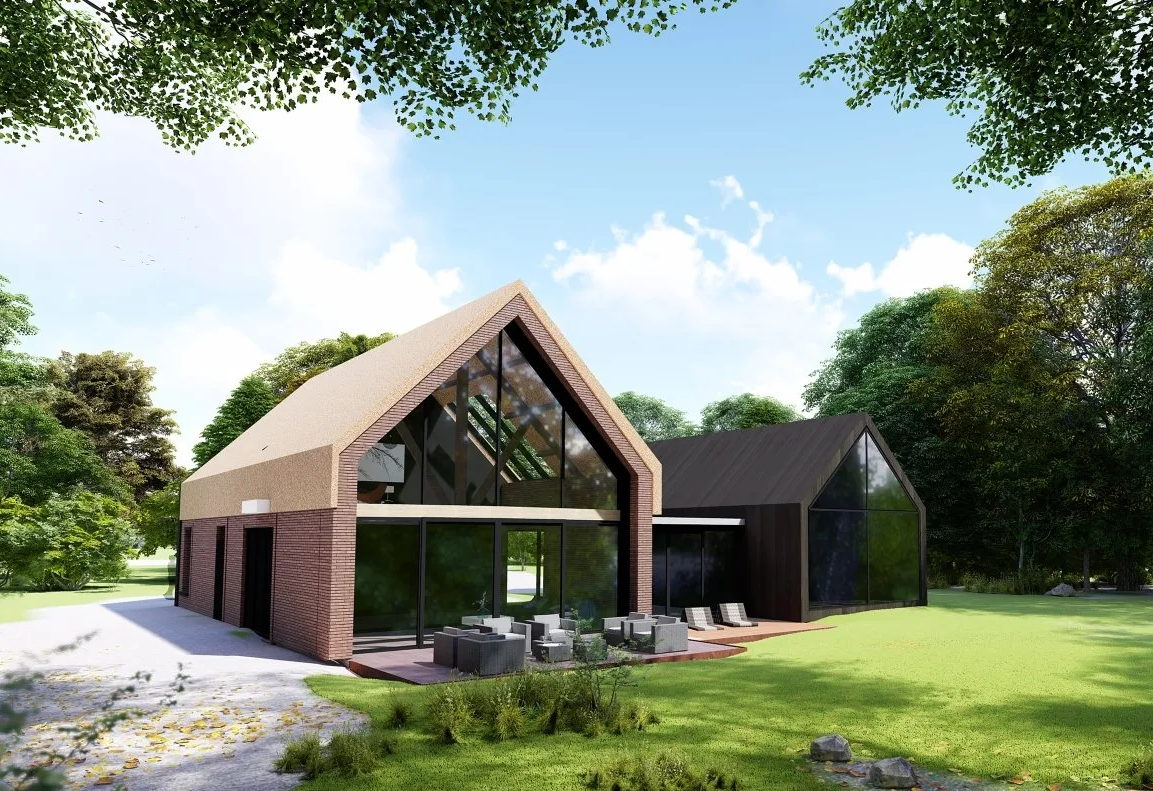Ontwerp,duurzaam, schuurwoning, Schijndel, De architecten van Nu, Huizenhoog, houtbouw, HSB, CLT