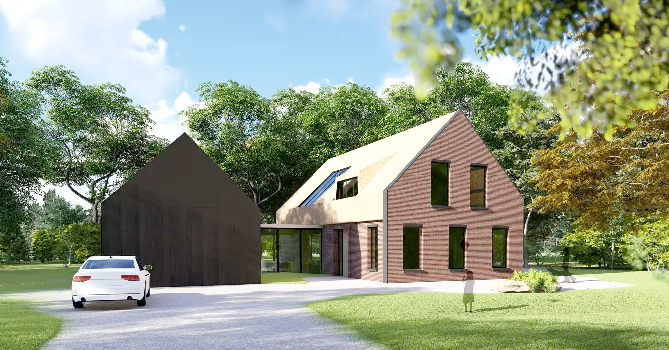 Ontwerp,duurzaam, schuurwoning, Schijndel, De architecten van Nu, Huizenhoog, houtbouw, HSB, CLT