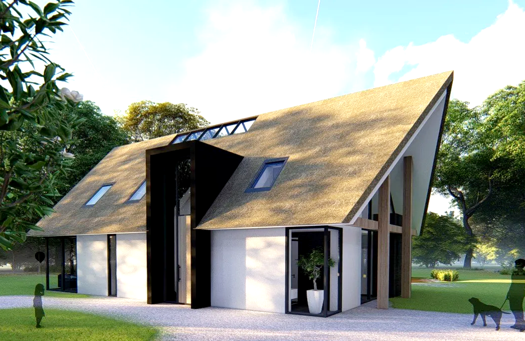 Ontwerp, Duurzame woning, De architecten van Nu, houtbouw, Huizenhoog, Schuurwoning