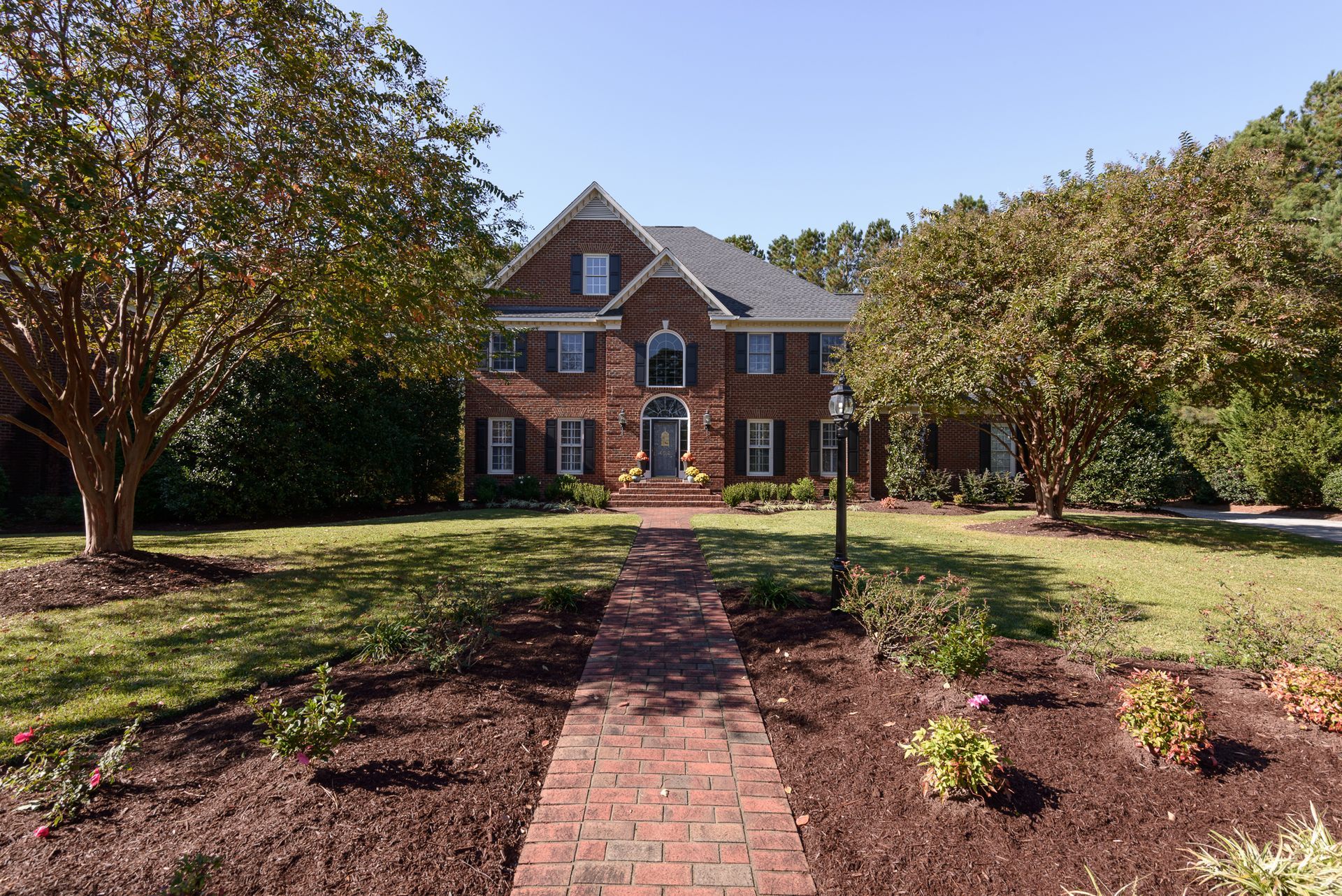 large brick home