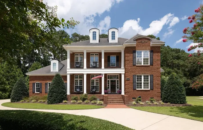 House with a big grassy front yard