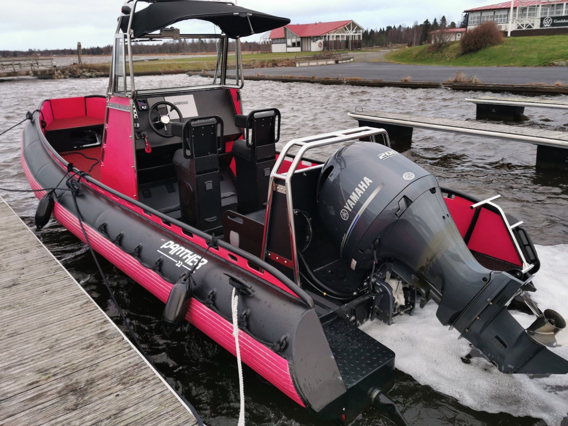 Rescue boat parked