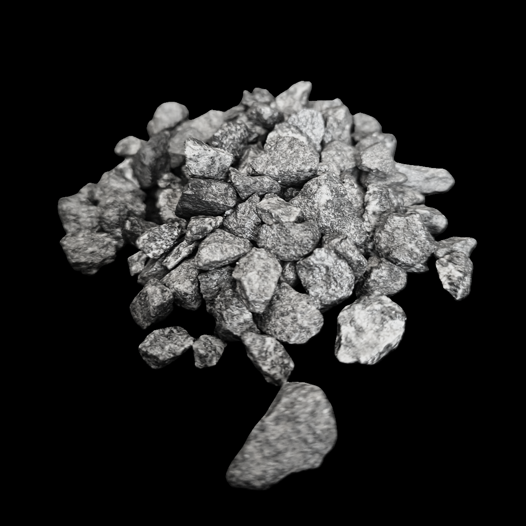 A close up of a pile of rocks on the ground.