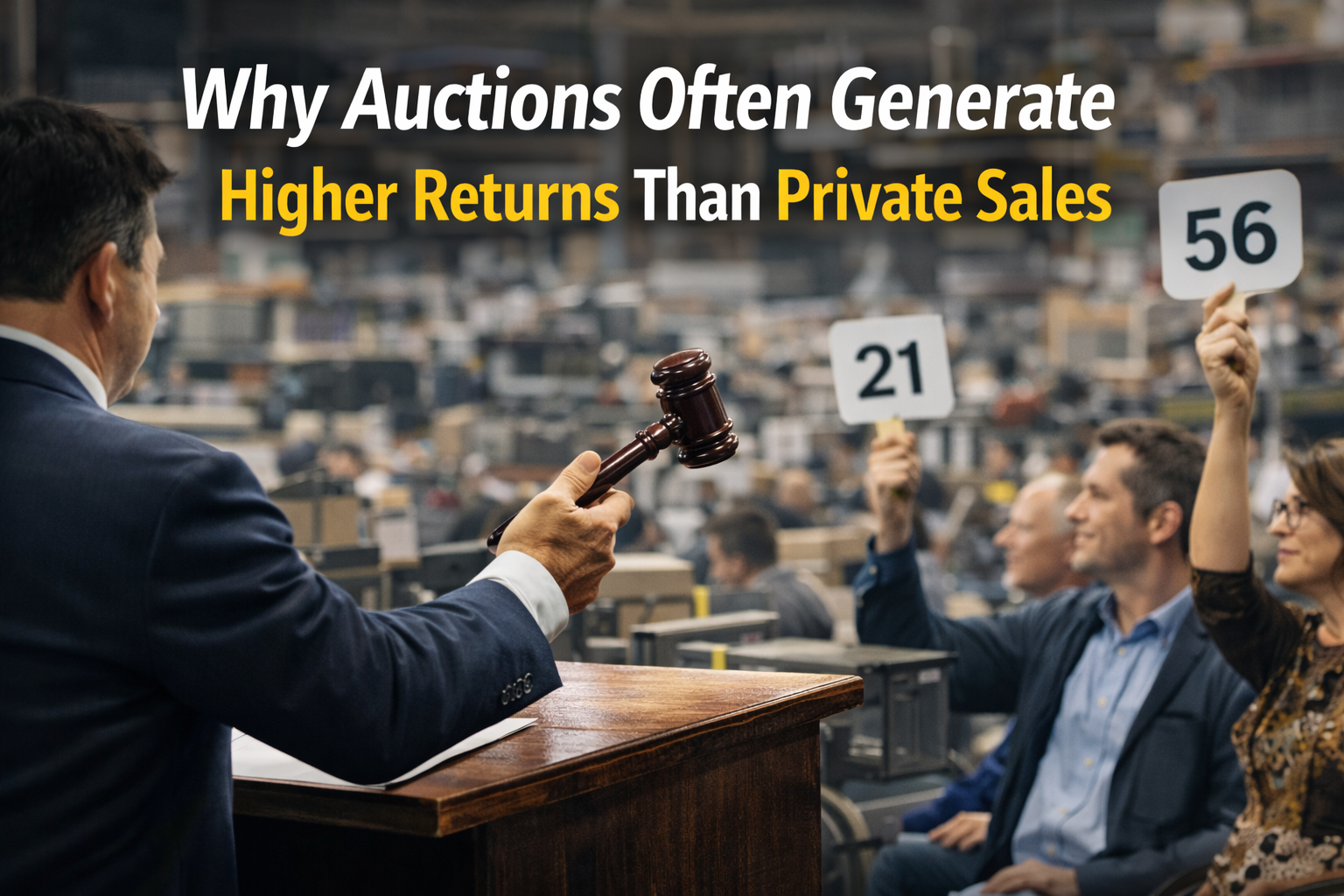 Why Auctions Often Generate Higher Returns Than Private Sales