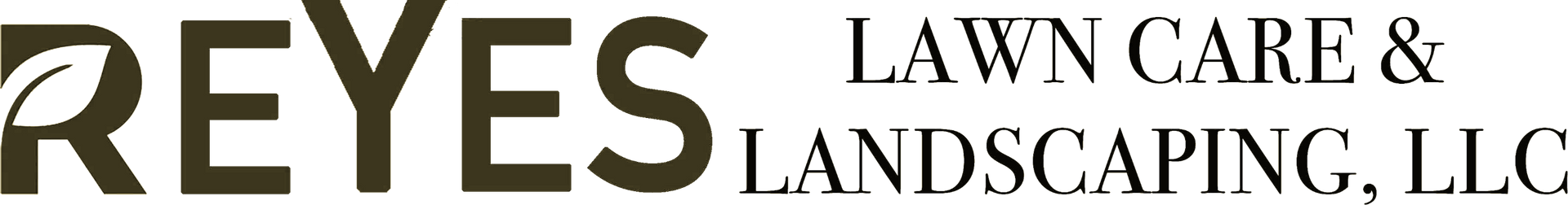 A logo for reyes lawn care and landscaping llc