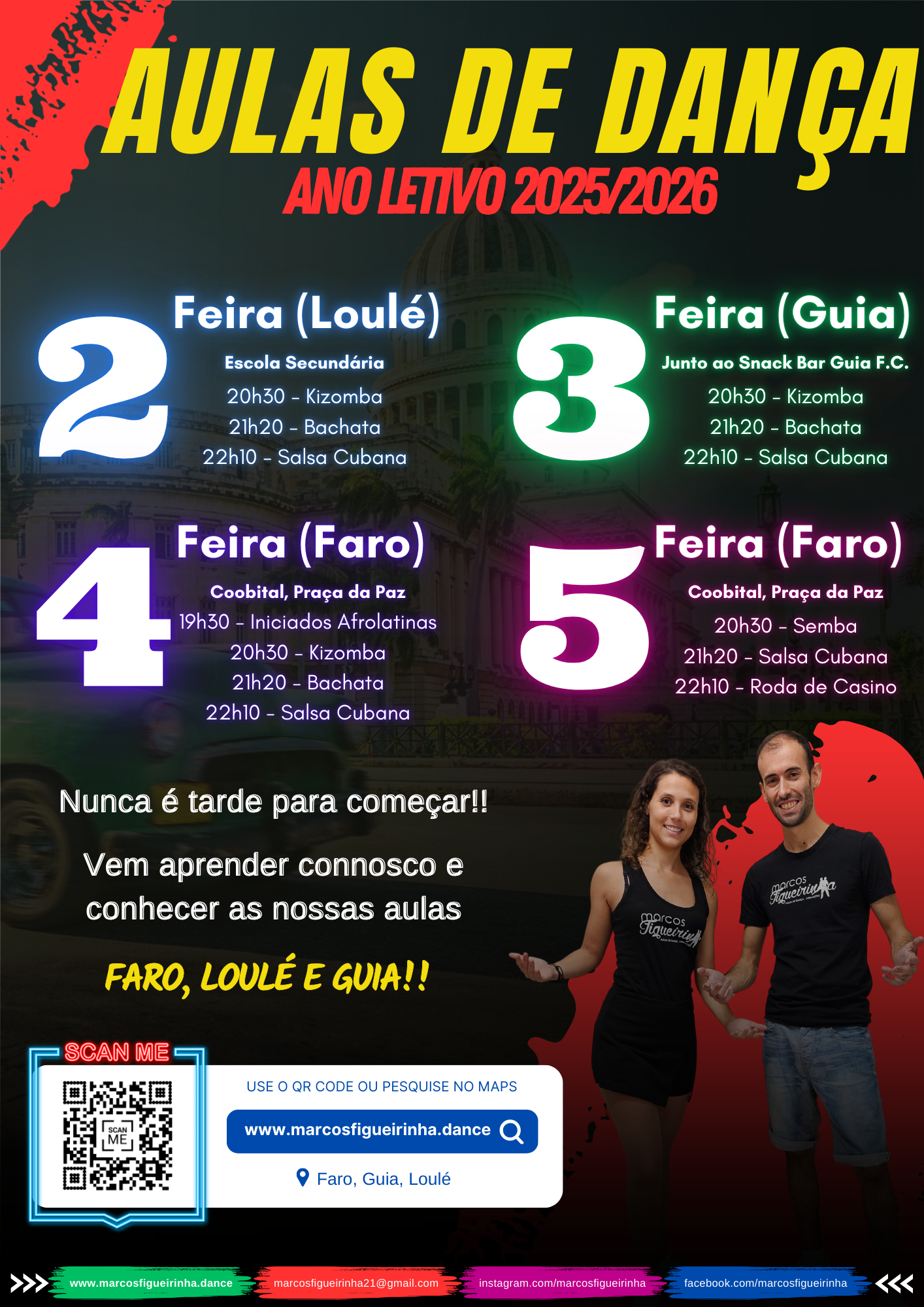 Horário Aulas de Dança 25/26
